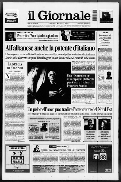 Il giornale del lunedi